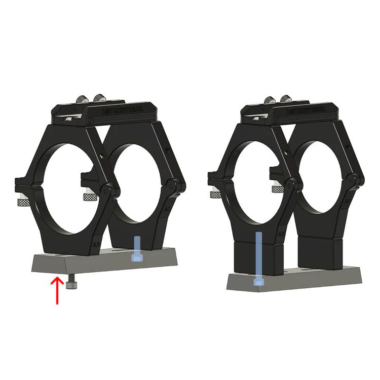 2x Astrodymium Riser Blocks for Astrodymium Ring System First Light